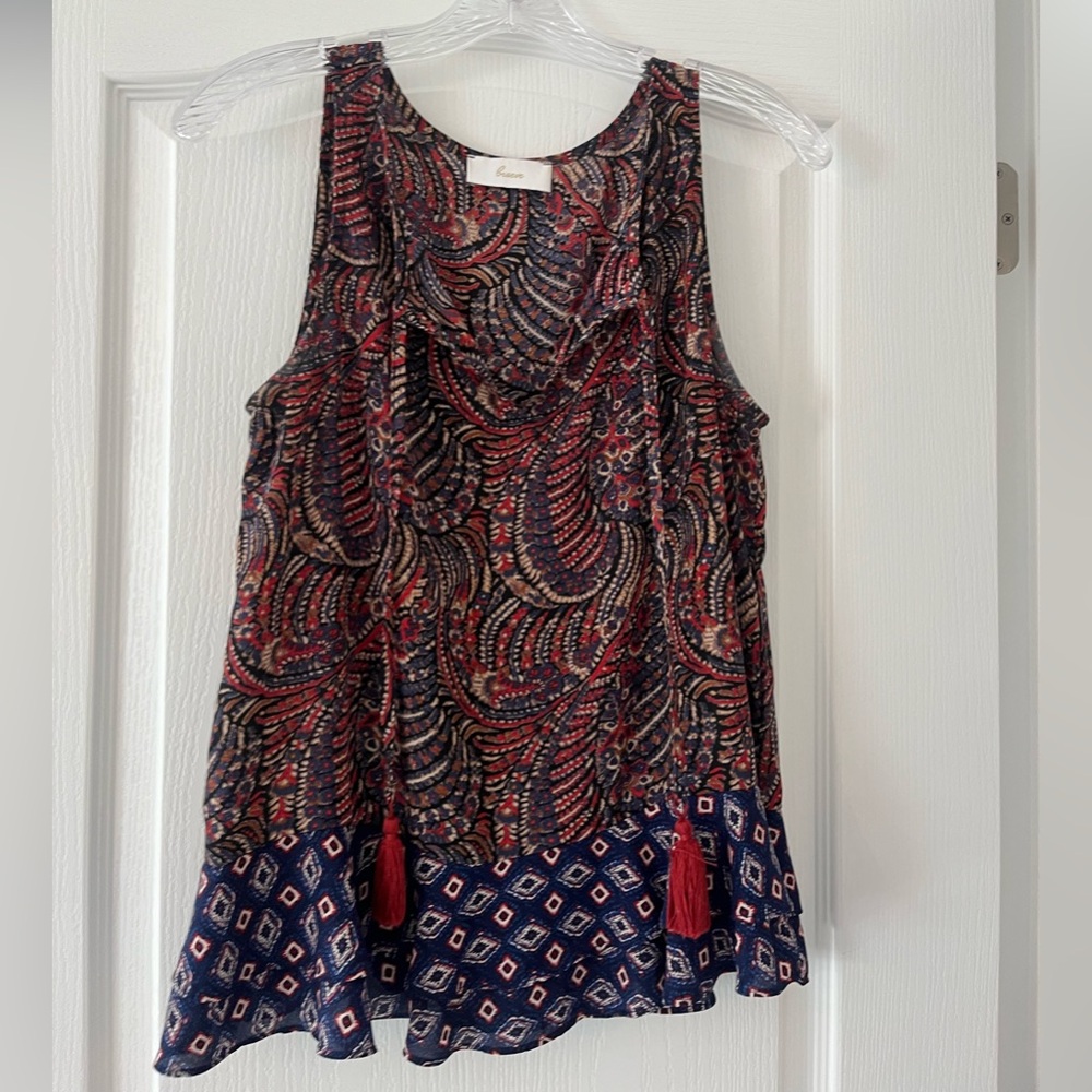 anthro braeve Veronica Boho Tank. Size medium
